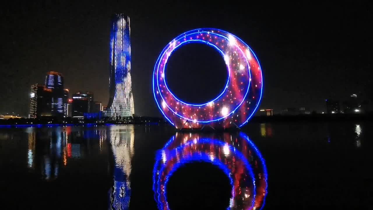 廈門園博苑月光環,海上升明月