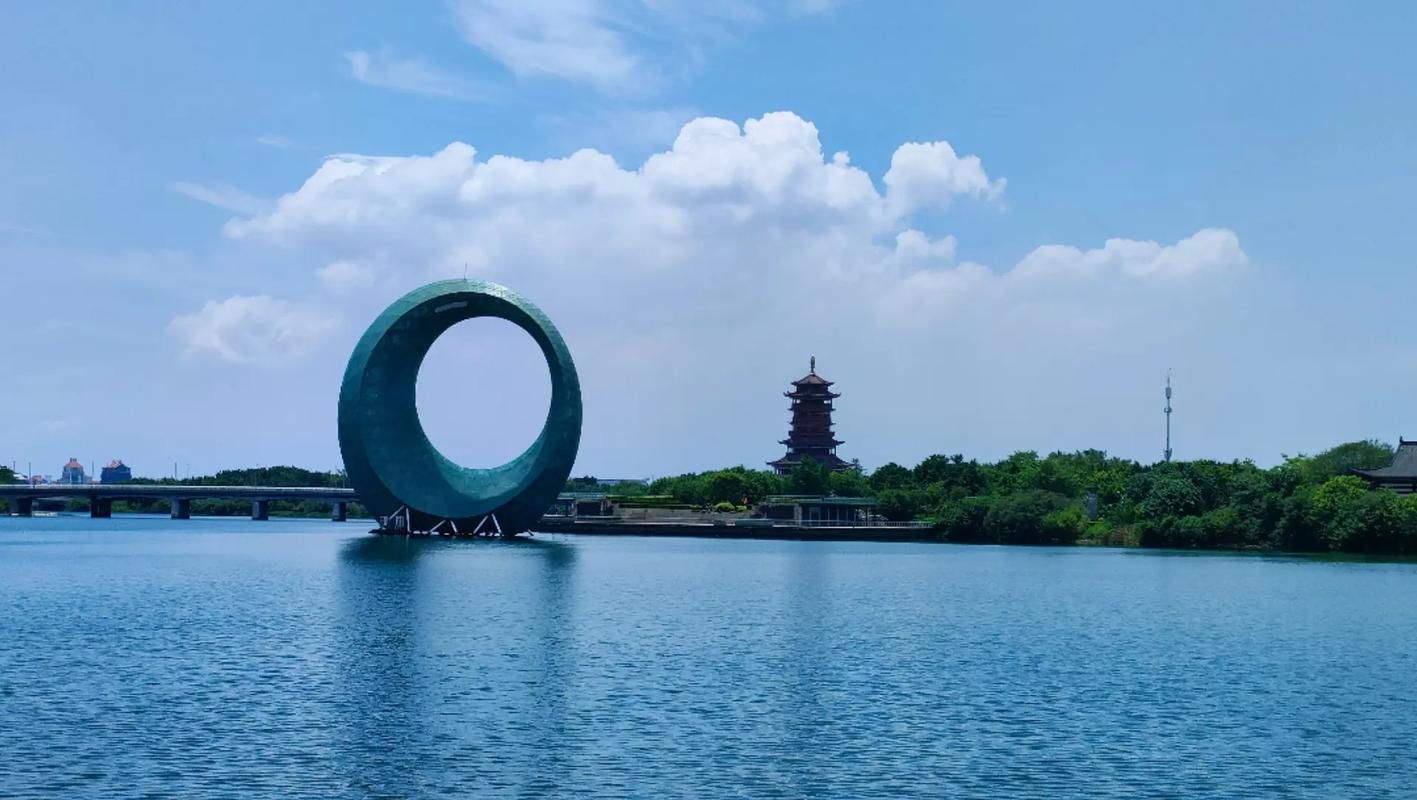 碧水藍天 #分享風景 廈門園博苑集美湖風景,不錯的騎行打卡